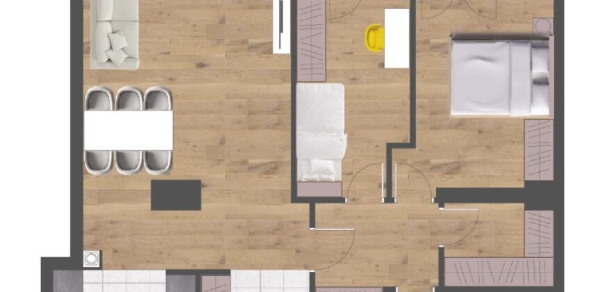 Trosoban stan 88,93 m2 – Centar (Palata)