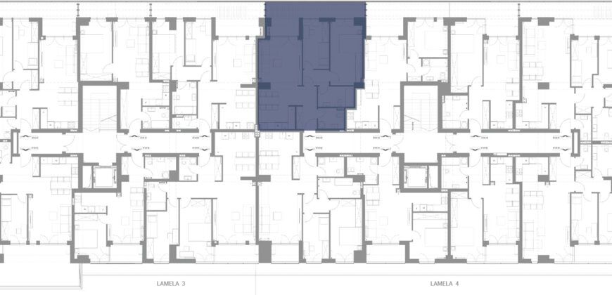 Trosoban stan 75,78 m2 – Centar (Palata)
