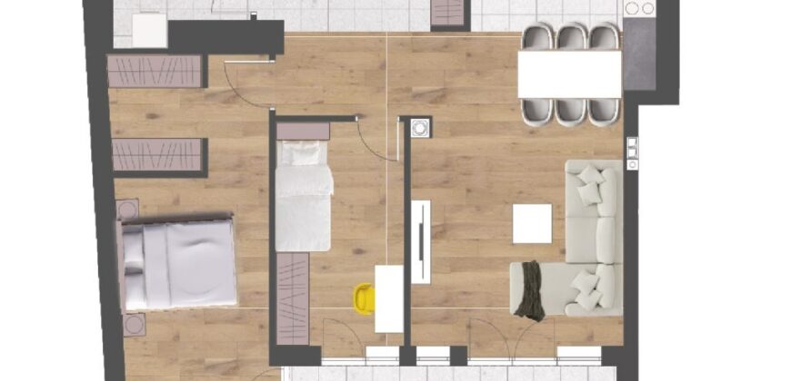 Trosoban stan 82,49 m2 – Centar (Palata)