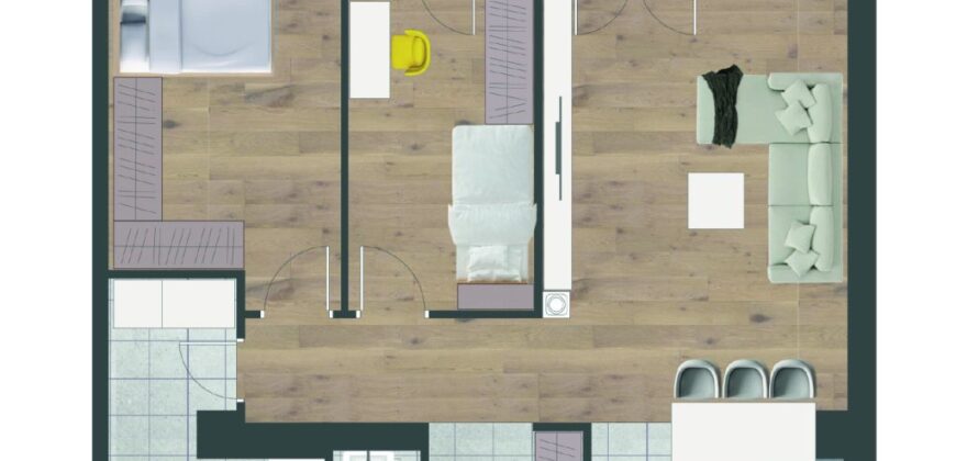 Trosoban stan 82,71 m2 – Centar (Palata)