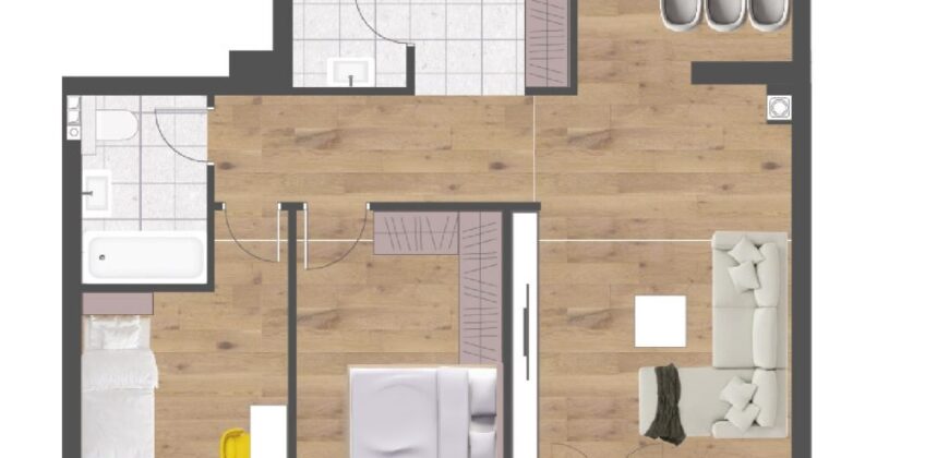 Trosoban stan 84,35 m2 – Centar (Palata)