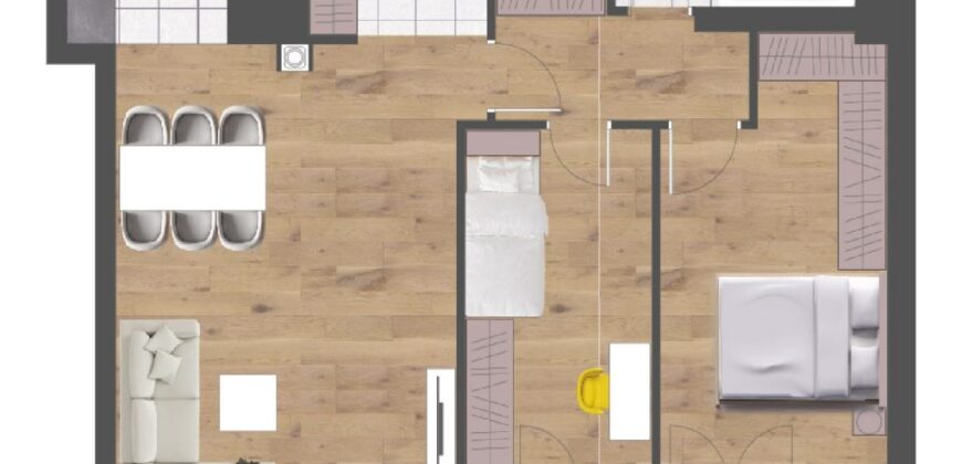 Trosoban stan 85,55 m2 – Centar (Palata)