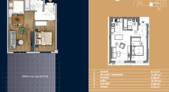 Dvosoban stan 46,98 m2 – Starčevica