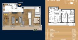 Trosoban stan 79,92 m2 – Starčevica