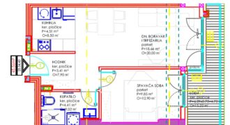 Dvosoban stan 45,56 m2 – Centar