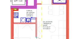 Dvosoban stan 46,16 m2 – Centar