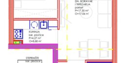 Dvosoban stan 46,25 m2 – Centar