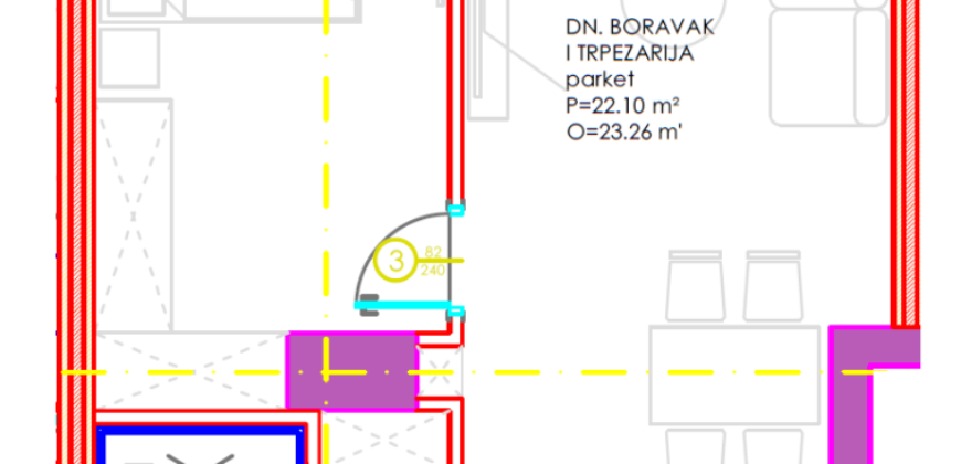Dvosoban stan 54,92 m2 – Centar