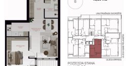 Dvosoban stan 46,16 m2 – Centar