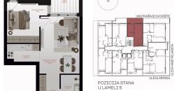 Dvosoban stan 46,25 m2 – Centar