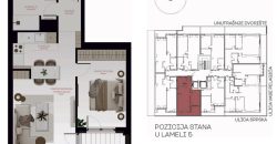Dvosoban stan 46,99 m2 – Centar