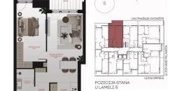 Dvosoban stan 54,13 m2 – Centar