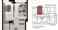 Dvosoban stan 54,92 m2 – Centar