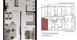 Dvosoban stan 54,97 m2 – Centar