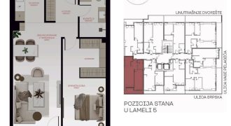 Dvosoban stan 54,97 m2 – Centar