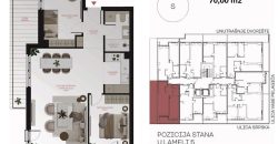 Trosoban stan 70,00 m2 – Centar