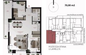 Trosoban stan 70,00 m2 – Centar