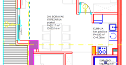 Trosoban stan 64,18 m2 – Centar