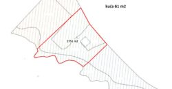 Zemljište 2751 m2 sa kućom 61 m2 – Jakupovci