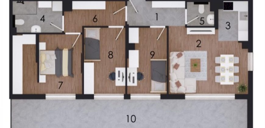 Četvorosoban stan 98,81 m2 – Gradiška