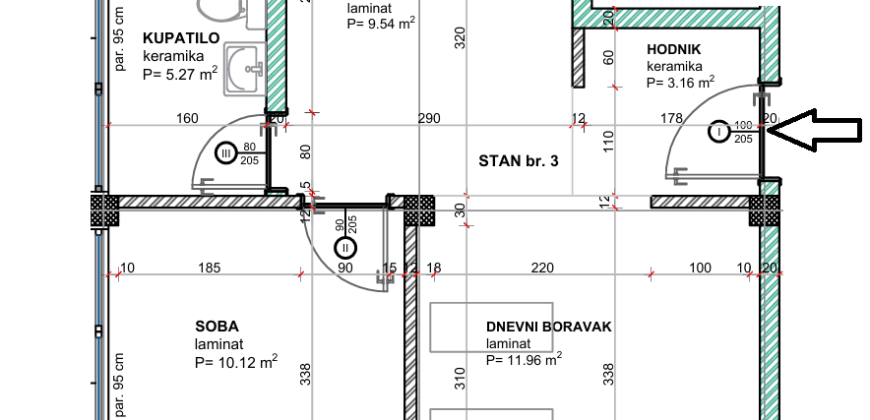 Dvosoban stan 45 m2 – Kozarska Dubica