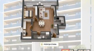 Trosoban stan 58,34 m2 – Gradiška