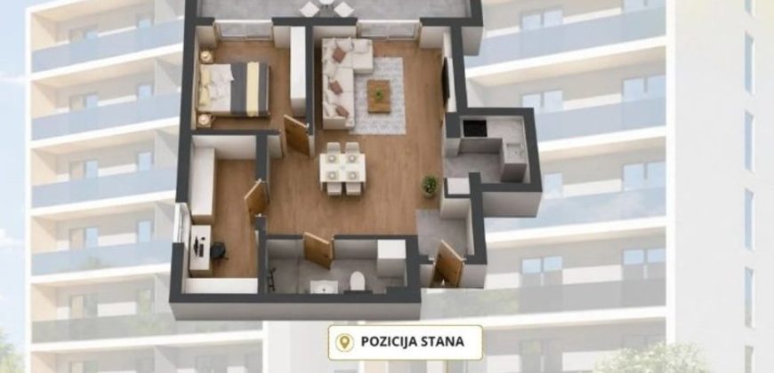 Trosoban stan 58,34 m2 – Gradiška