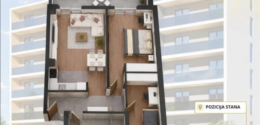 Trosoban stan 61,84 m2 – Gradiška