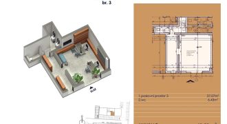 Poslovni prostor 43,50 m2 – Borik