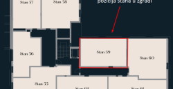 Dvosoban stan 41,52 m2 – Borik