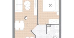 Dvosoban stan 50,58 m2 – Borik