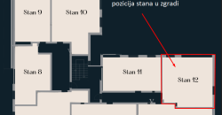 Trosoban stan 52,47 m2 – Borik