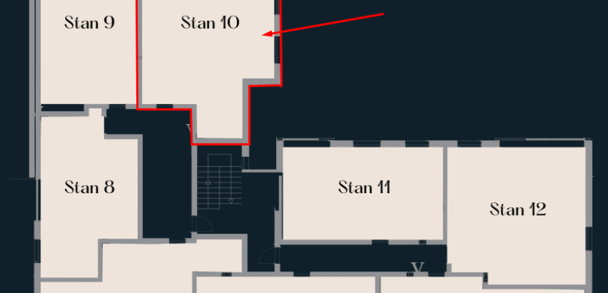 Trosoban stan 65,00 m2 – Borik