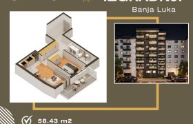 Dvosoban stan 58,43 m2 – Budžak