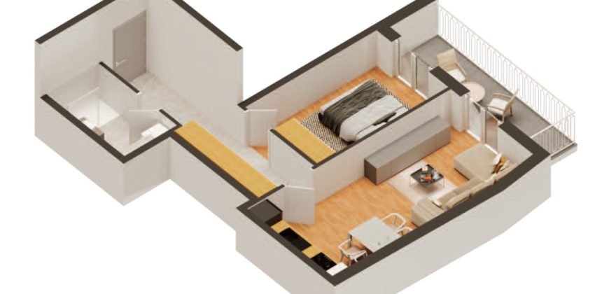 Dvosoban stan 53,95 m2 – Budžak