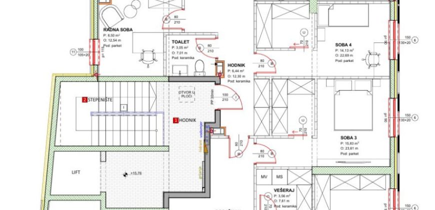 Petosoban stan 202,56 m2 – Ada