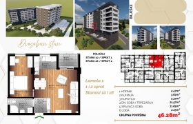 Dvosoban stan 46,28 m2 – Starčevica