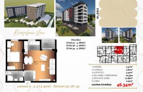 Dvosoban stan 46,34 m2 – Starčevica