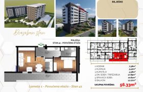 Dvosoban stan 56,33 m2 – Starčevica