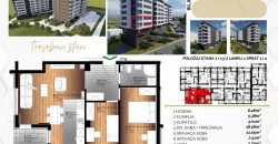 Trosoban stan 55,59 m2 – Starčevica