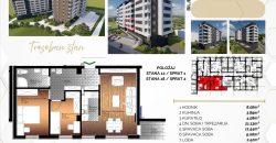 Trosoban stan 61,18 m2 – Starčevica