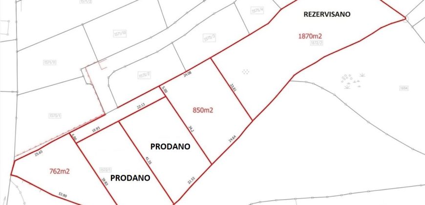 Zemljište 762m2 – Dragočaj