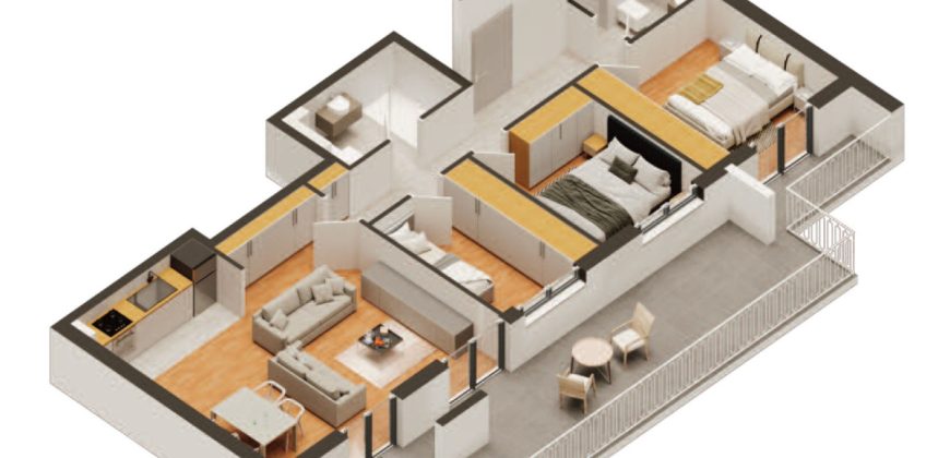 Četvorosoban stan 99,30 m2 – Budžak