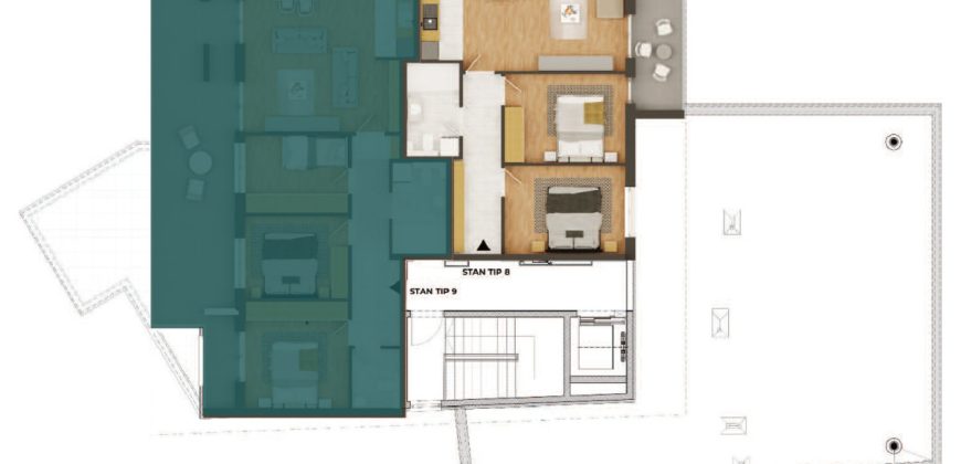 Četvorosoban stan 99,30 m2 – Budžak