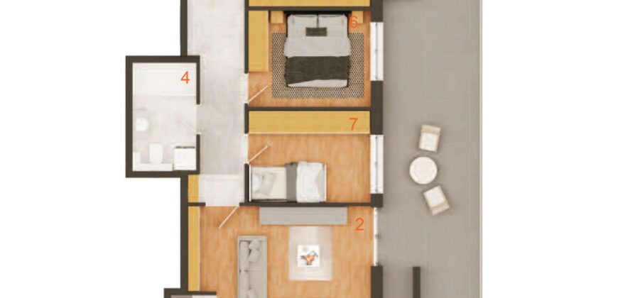 Četvorosoban stan 99,30 m2 – Budžak