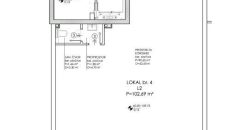 Poslovni prostor 102,69 m2 – Podnožje Starčevice