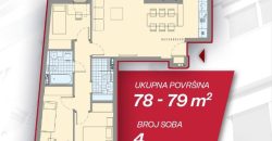 Četvorosoban stan 79,26 m2 – Borik