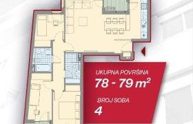 Četvorosoban stan 79,26 m2 – Borik