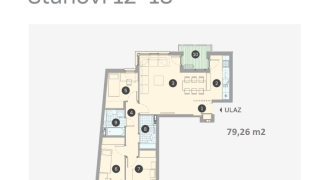 Četvorosoban stan 79,26 m2 – Borik