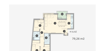 Četvorosoban stan 79,26 m2 – Borik